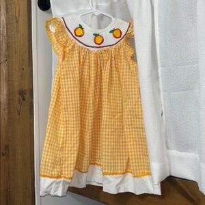 Lil’ Cactus Peach Smocked